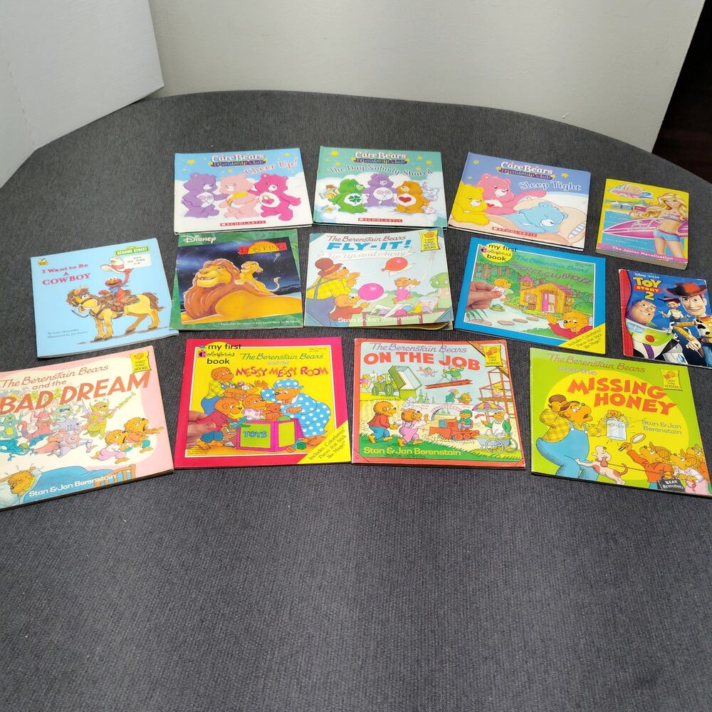 Vintage 80s Children’s Book Lot of 13  Care Bears & Berenstain Bears  Paperbacks